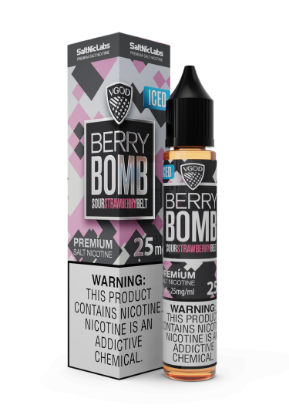 سالت نیکوتین ویگاد آیس استرابری بامب طعم توت فرنگی یخ - VGOD SaltNic Iced Strawberry Bomb
