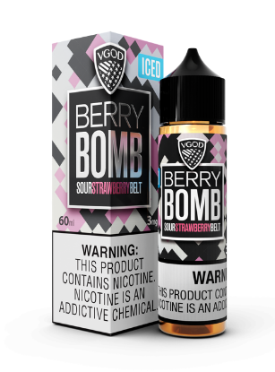 خرید جویس ویگاد بری بمب یخ اصل طعم توت فرنگی خنک (VGOD Iced Berry Bomb)