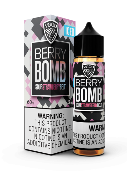 خرید جویس ویگاد بری بمب یخ اصل طعم توت فرنگی خنک (VGOD Iced Berry Bomb)