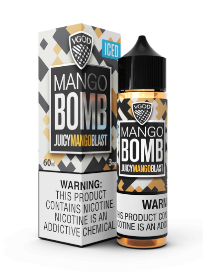 خرید جویس ویگاد انبه یخ بمب اصل طعم انبه خنک (VGOD Iced Mango Bomb)