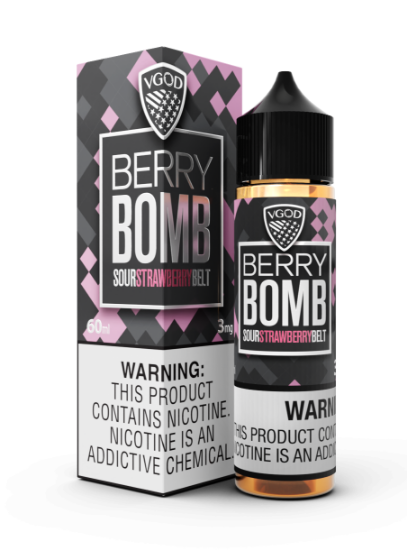 تصویر  VGOD Juice  Eliquid Strawberry Bomb || جویس ویگاد توت فرنگی