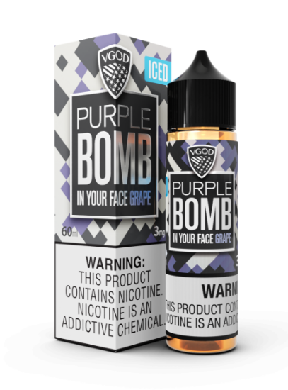 خرید جویس ویگاد پرپل بمب یخ اصل طعم انگور خنک (VGOD Iced Purple Bomb)