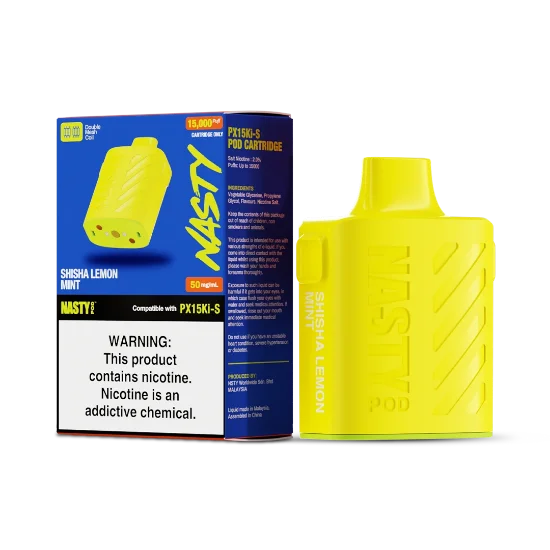 تصویر  NASTY-Shisha-Lemon-Mint || پاد یکبار مصرف قلیونی لیمو نعنا