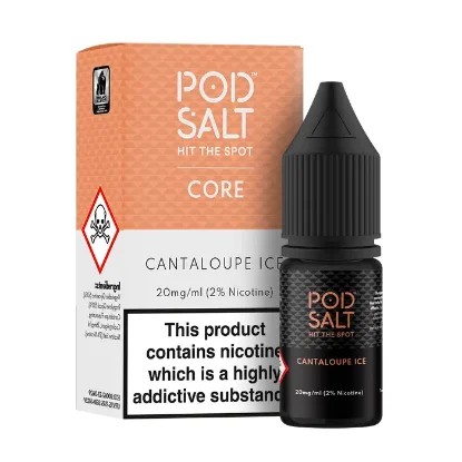 تصویر  Pod Salt Core Cantaloupe Ice 10ml Nicotine Salt || سالت نیکوتین پاد سالت ۱۰ میل طالبی یخ