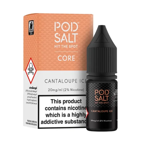 تصویر  Pod Salt Core Cantaloupe Ice 10ml Nicotine Salt || سالت نیکوتین پاد سالت ۱۰ میل طالبی یخ