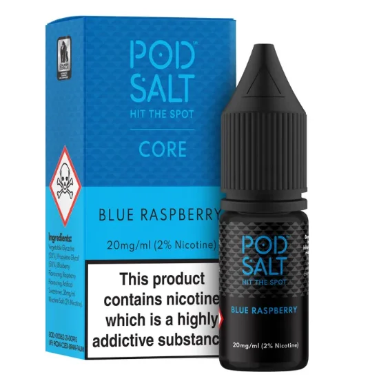 تصویر  Pod Salt Blue Raspberry 10ml Nicotine Salt || سالت نیکوتین پاد سالت ۱۰ میل بلو رازبرزی
