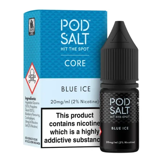تصویر  Pod Salt Blue Ice 10ml Nicotine Salt || سالت نیکوتین پاد سالت ۱۰ میل بلوبری یخ
