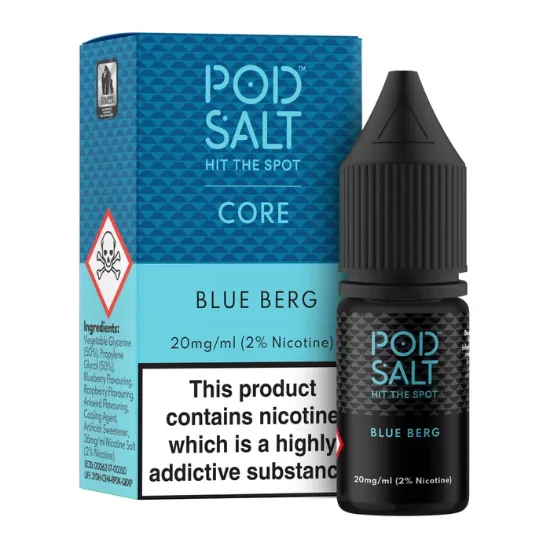 تصویر  Pod Salt Blue Berg 10ml Nicotine Salt || سالت نیکوتین پاد سالت ۱۰ میل بلو بری رازبری یخ