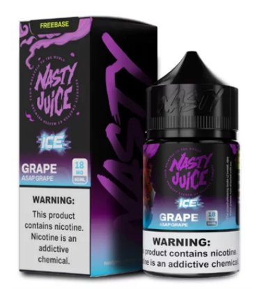تصویر  جویس انگور نستی (آساپ گریپ) |  Nasty Juice Asap Grape Freebase ICE