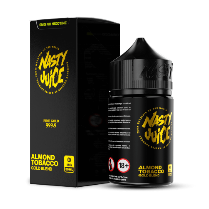 تصویر  جویس تنباکو بادام نستی (گلد بلند) | Nasty Juice Tobacco Gold Blend