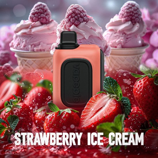 پاد یکبار مصرف اینستا بار ۱۵۰۰۰ طعم بستنی توت فرنگی - Insta Bar 15000 Strawberry Ice Cream