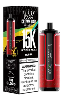 پاد یکبار مصرف الفاخر کرون بار 15000 پاف طعم هابا (آدامس بادکنکی)