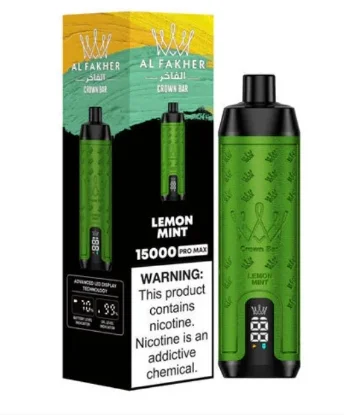 پاد یکبار مصرف الفاخر پرو 15000 پاف طعم لیمو نعناع