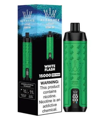 پاد یکبار مصرف الفاخر پرو 15000 پاف طعم وایت فلش