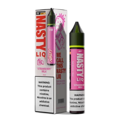 عکس سالت نیکوتین نستی لیک با طعم میلک شیک توت فرنگی