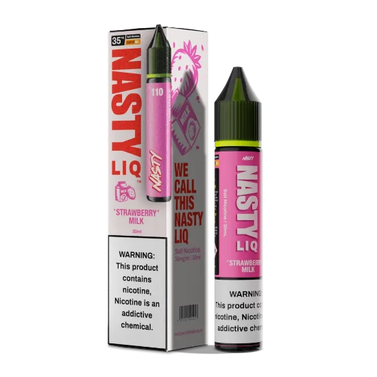 عکس سالت نیکوتین نستی لیک با طعم میلک شیک توت فرنگی