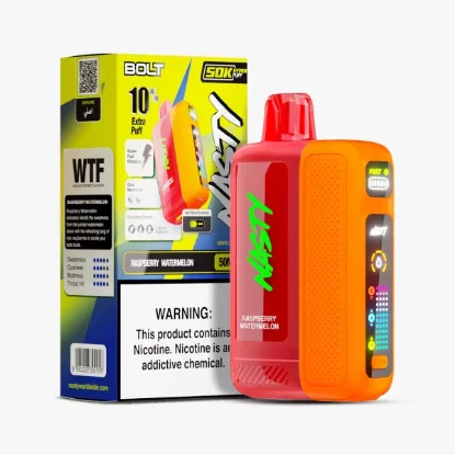 عکس پاد یکبار مصرف نستی بولت ۵۰۰۰۰ پاف با طعم تمشک و هندوانه