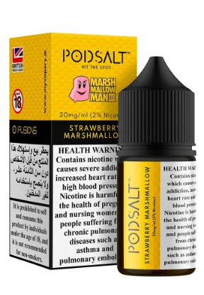 خرید سالت پاد سالت Strawberry Marshmallow اصل اورجینال سری Fusion.