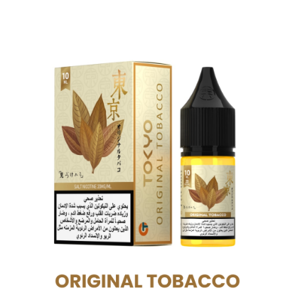 سالت نیکوتین توکیو تنباکو اورجینال ۱۰ میلی‌لیتری اصل Tokyo SaltNic Original Tobacco