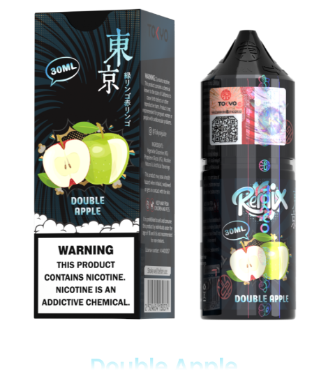 سالت نیکوتین توکیو رمیکس طعم دو سیب ۳۰ میلی‌لیتر اصل Tokyo Remix Double Apple