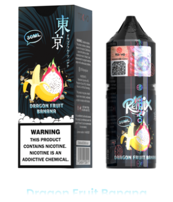 سالت نیکوتین توکیو رمیکس طعم دراگون فروت موز ۳۰ میلی‌لیتر اصل Tokyo Remix Dragon Fruit Banana