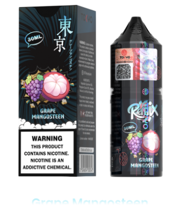 سالت نیکوتین توکیو رمیکس طعم انگور منگوستین ۳۰ میلی‌لیتر اصل Tokyo Remix Grape Mangosteen