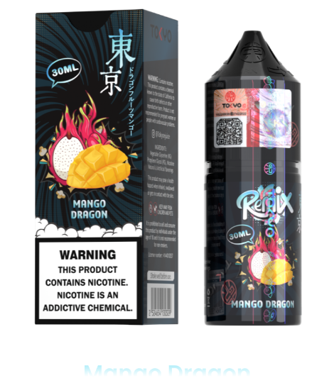 سالت نیکوتین توکیو رمیکس طعم انبه دراگون فروت ۳۰ میلی‌لیتر اصل Tokyo Remix Mango Dragon