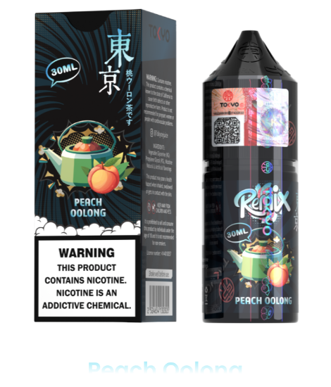 سالت نیکوتین توکیو رمیکس طعم هلو چای اولانگ ۳۰ میلی‌لیتر اصل Tokyo Remix Peach Oolong
