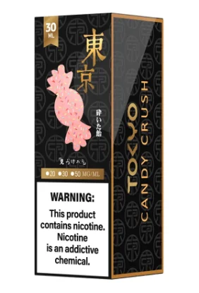 سالت نیکوتین توکیو سری گلدن طعم آب‌نباتی کندی کراش ۳۰ میلی‌لیتر اصل Tokyo Golden Candy Crush