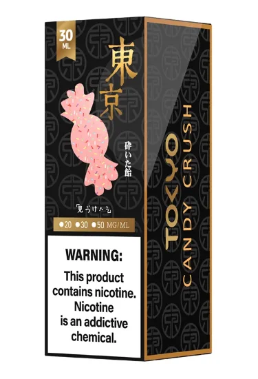 سالت نیکوتین توکیو سری گلدن طعم آب‌نباتی کندی کراش ۳۰ میلی‌لیتر اصل Tokyo Golden Candy Crush