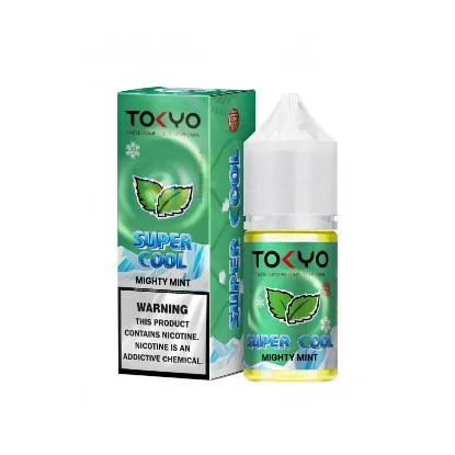 سالت نیکوتین توکیو سوپر کول طعم نعناع قدرتمند یخ ۳۰ میلی‌لیتر اصل Tokyo Super Cool Mighty Mint