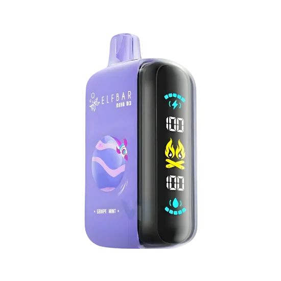 ویپ یکبار مصرف الف بار ۲۵۰۰۰ پاف Raya D3 انگور نعنا اصل