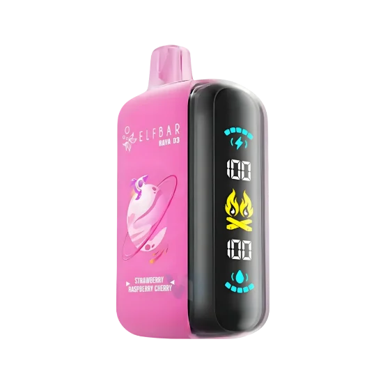 ویپ یکبار مصرف الف بار ۲۵۰۰۰ پاف Raya D3 توت فرنگی تمشک آلبالو اصل