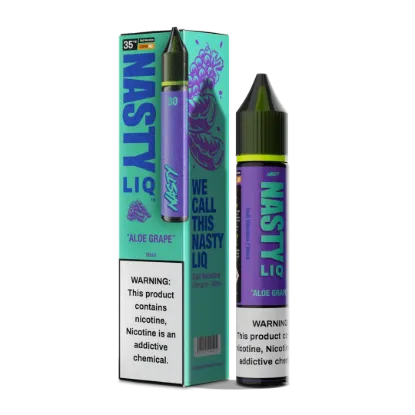 تصویر  سالت نیکوتین نستی لیک آلوئه انگور ۶۰ میل (Nasty Liq Aloe Grape 60ml)
