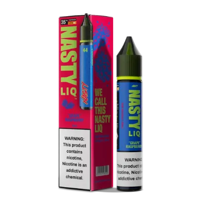 تصویر  سالت نیکوتین نستی لیک انگور تمشک ۳۰ میل (Nasty Liq Grape Raspberry Nic 30ml)