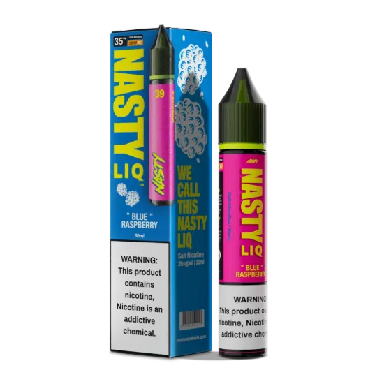 تصویر  سالت نیکوتین نستی لیک بلو رزبری تمشک آبی ۶۰ میل (Nasty Liq Blue Raspberry 60ml)