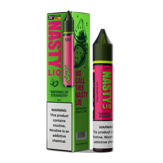 تصویر  سالت نیکوتین نستی لیک تمشک هندوانه میکس ملس و شیرین ۶۰ میل (Nasty Liq Raspberry Watermelon 60ml)