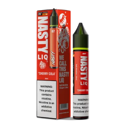 تصویر  سالت نیکوتین نستی لیک گیلاس کولا نوشابه گیلاسی ۶۰ میل (Nasty Liq Cherry Cola 60ml)