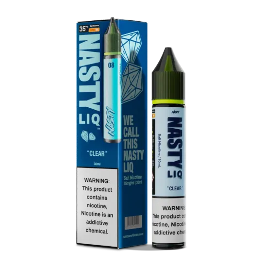 تصویر  سالت نیکوتین نستی لیک کلیر بدون طعم ۶۰ میل (Nasty Liq Clear 60ml)