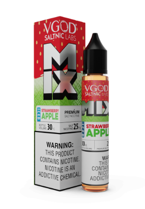 تصویر  سالت نیکوتین ویگاد میکس آیس توت فرنگی سیب (VGOD MIX Iced Strawberry Apple)