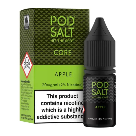 تصویر  سالت نیکوتین پاد سالت ۱۰ میل سیب (PodSalt Pod Apple 10ml)