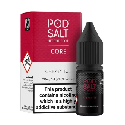 تصویر  سالت نیکوتین پاد سالت ۱۰ میل آلبالو یخ (PodSalt Pod Core Cherry Ice 10ml)