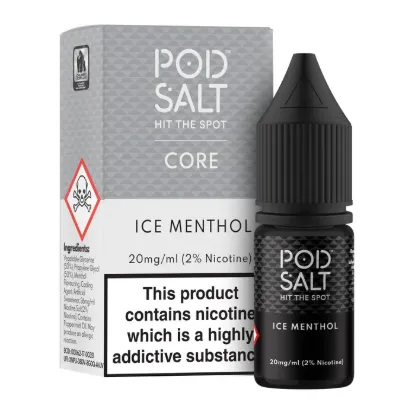 تصویر  سالت نیکوتین پاد سالت ۱۰ میل منتول یخ (PodSalt Pod Ice Menthol 10ml)