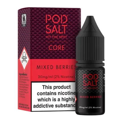 تصویر  سالت نیکوتین پاد سالت ۱۰ میل میکس بری یخ (PodSalt Pod Mixed Berries 10ml)