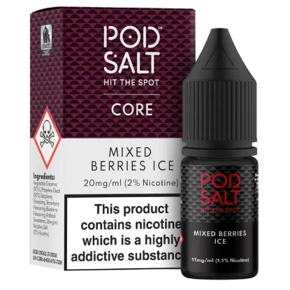 تصویر  سالت نیکوتین پاد سالت ۱۰ میل بری یخ (PodSalt Pod Mixed Berries Ice 10ml)