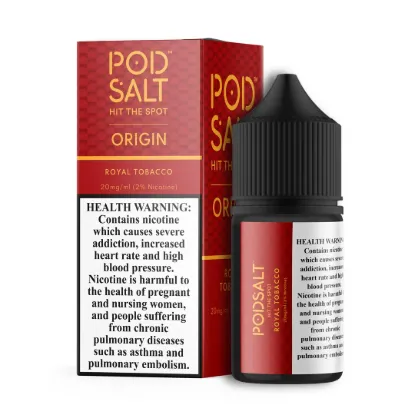تصویر  سالت نیکوتین پاد سالت اوریجین رویال تنباکو (PodSalt Pod Origin Royal Tobacco)