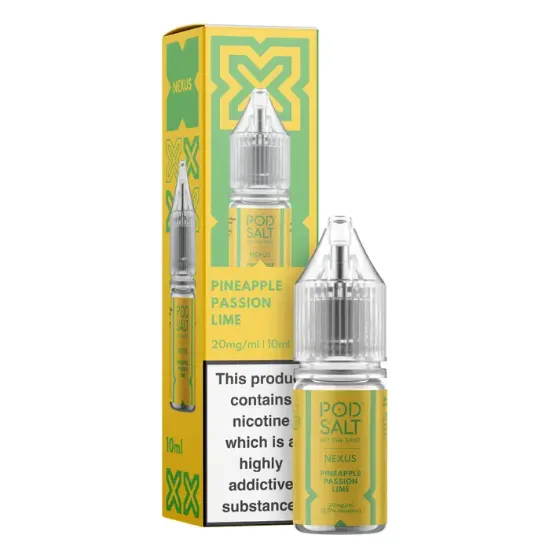 تصویر  سالت نیکوتین پاد سالت نکسوس آناناس پشن فروت لیمو (PodSalt Pod Nexus Pineapple Passion Lime)