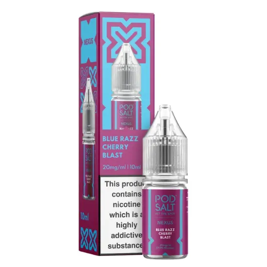 تصویر  سالت نیکوتین پاد سالت نکسوس انفجار گیلاس و بلوبری (PodSalt Pod Nexus Blue Razz Cherry Blast)