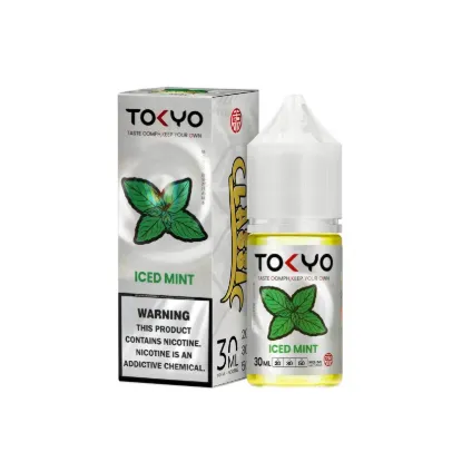 تصویر  سالت نیکوتین توکیو آیسد مینت نعناع یخی ۳۰ میل (Tokyo SaltNic 30ml ICED MINT)