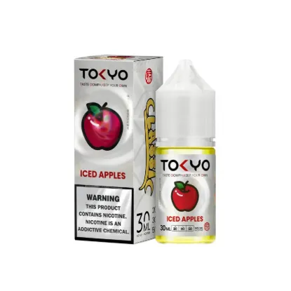 تصویر  سالت نیکوتین توکیو آیسد اپل سیب یخی ۳۰ میل (Tokyo SaltNic 30ML ICED APPLE)